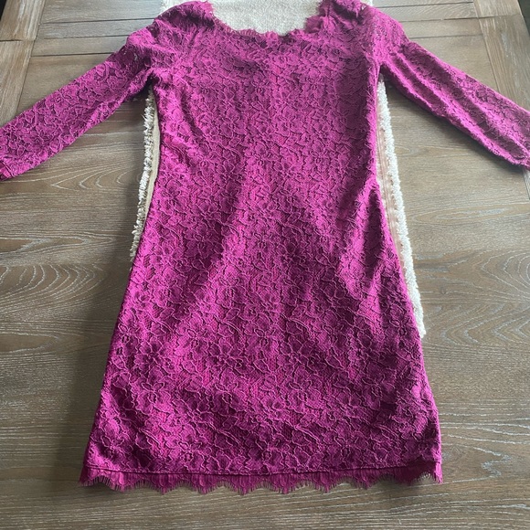 Diane von Furstenberg DVF Zarita Lace Dress Size 4 - Picture 4 of 9